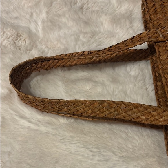 Woven Tan Tote Bag - Picture 8 of 8